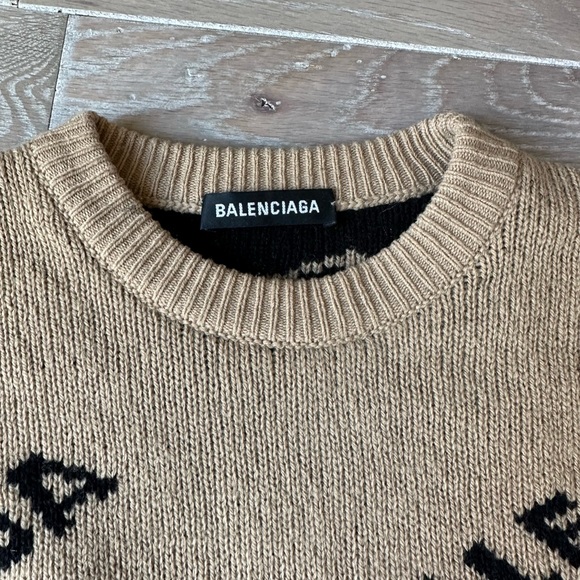 BALENCIAGA all over logo sweater - Picture 3 of 4